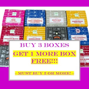 Stożki kadzidełkowe Satya Nag Champa KUP 3 I OTRZYMAJ 1 pudełko GRATIS! Nie dodawaj darmowych do koszyka
