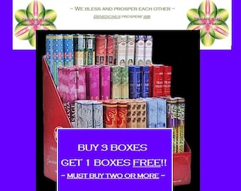 HEM Incense Sticks – Mix & Match 20 Stick Boxes –  – Spiritual Incense – Meditation, Cleansing, Relaxation – Buy 3 get 1 free
