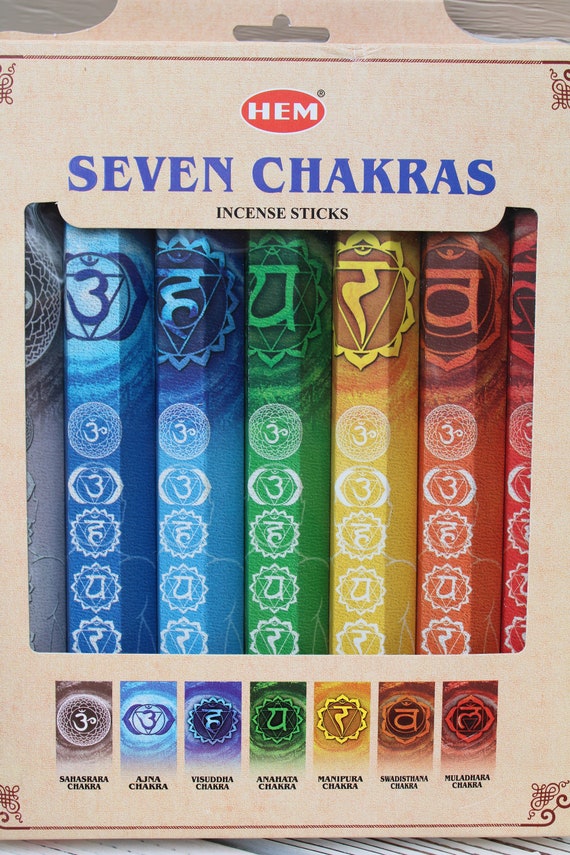 Mos Vorming duizend 7 Chakra HEM Incense Gift Pack Pack of 7 Total of 140 - Etsy