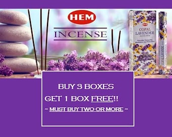 HEM Incense Sticks – Mix & Match 20 Stick Boxes –  – Spiritual Incense – Meditation, Cleansing, Relaxation – Buy 3 get 1 free