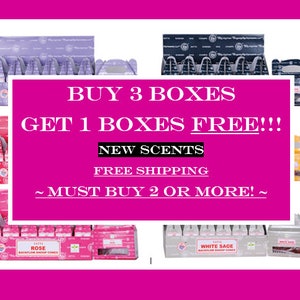 Satya Nag Champa Backflow Incense Cones BUY 3 & GET 1 Box FREE! Don't add free to cart.