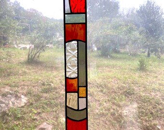 Fall Visions Stained Glass Light Bar, Light Strip, Window Hanging, Sun Catcher, Home Decor