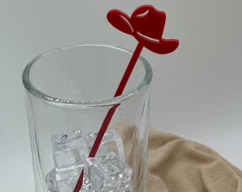 Bâtonnets de chapeau de cowboy | Agitateurs de boissons personnalisés | Bâtonnets Swizzle | Agitateurs à cocktail personnalisés | Agitateurs personnalisés