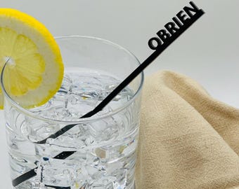 Agitateurs de boissons personnalisés : écriture personnalisée Swizzle Sticks
