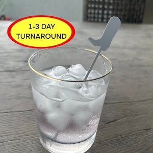 Custom Cowboy Boot Drink Stirrers: Personalized Cocktail Swizzle Sticks
