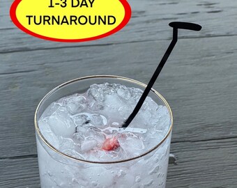 Agitateurs de boissons personnalisés : bâtonnets de cocktail pour club de golf