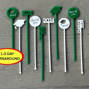 Custom Graduation Drink Stirrers: Personalized Swizzle Sticks