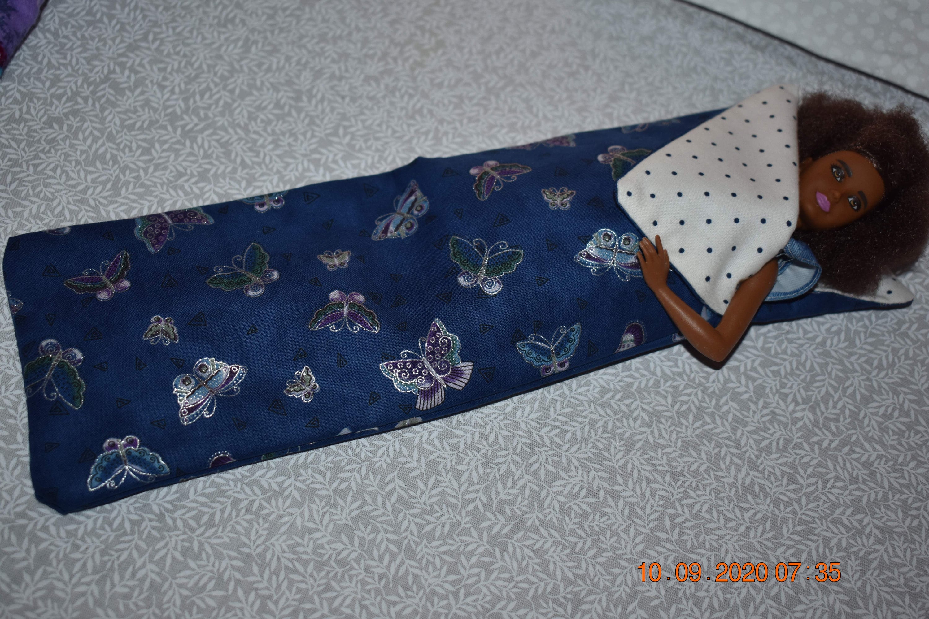 Barbie Doll Sleeping Bag 11 Inch Doll Sleeping Bags 12 Etsy