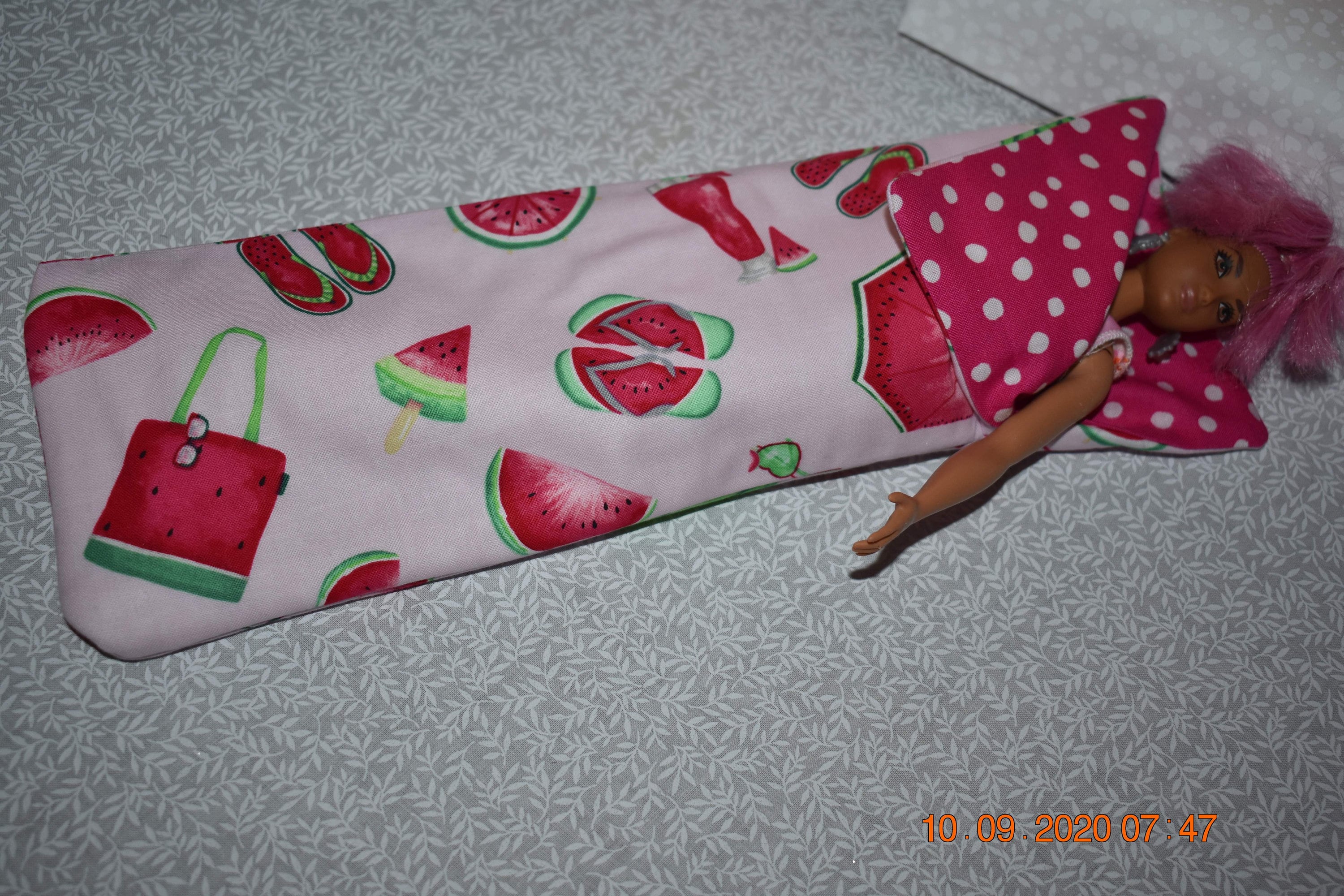 Barbie Doll Sleeping Bag 12 inch Doll Sleep Bags Etsy