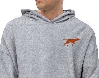 Sueded Fleece Hoodie, GSP Shirt, Happy, Gsp Mom, Gsp Dad, Gsp Hat, Men’s Long Sleeve Shirt, Pointing Dog, GSP Gifts, Hunting Gear