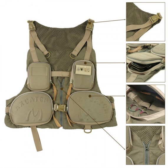 Deluxe Fly Fishing Vest, Fly Fishing Gear, Fishing Gear, Fly
