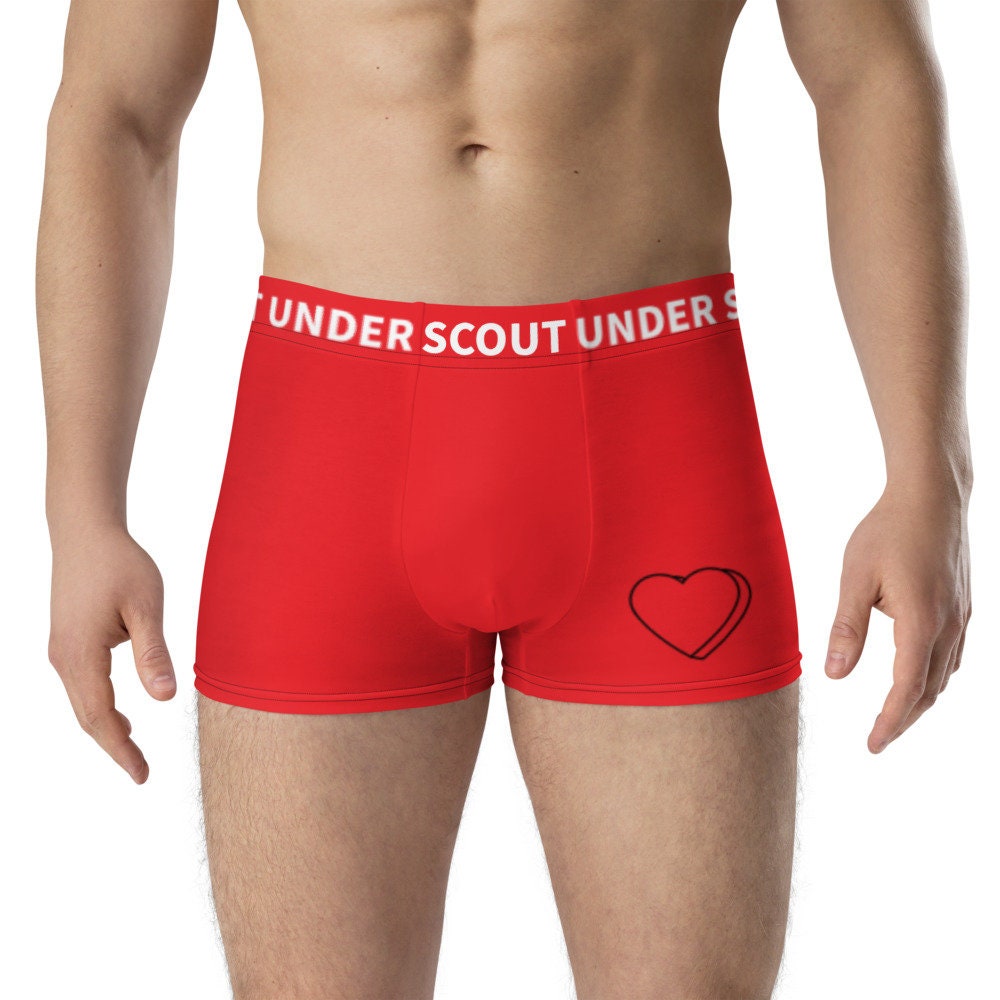 Heart Underwear, Custom Underwear, Personalized Underwear, Mens Boxer