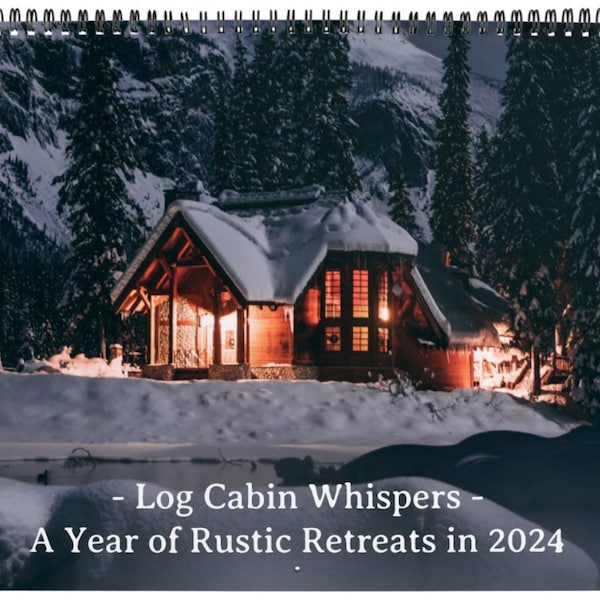 Cabin Calendar Etsy