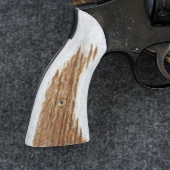Smith Wesson K Frame Square Butt Elk Custom Pistol Grips Item 942