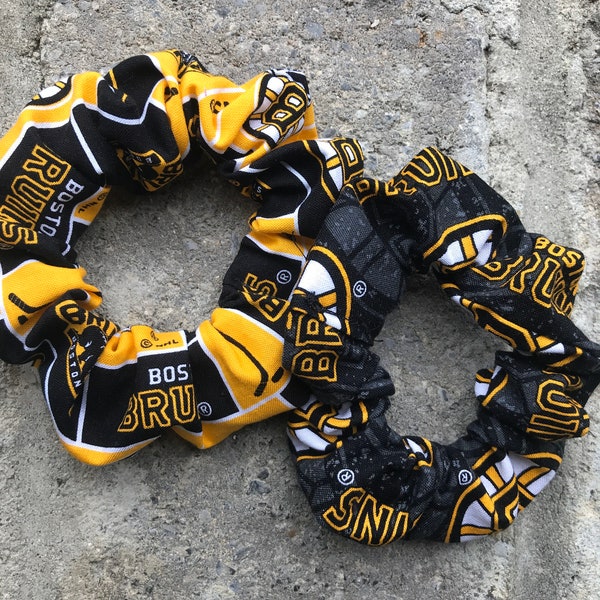 Boston Bruins scrunchie , Bruins scrunchie, Boston Bruins hair accessories, Boston Bruins gift, Boston Bruins hair tie