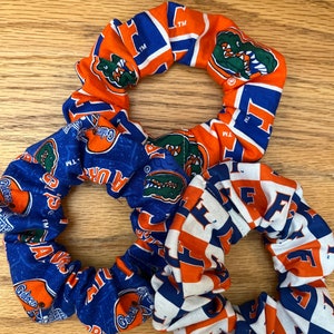 University of Florida scrunchie, Florida Gators scrunchies, Florida Gators hair tie, University of Florida gift, Florida accessory