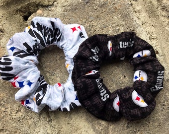 Pittsburgh Steelers scrunchie, Pittsburgh Steelers hair accessories, Pittsburgh Steelers gift