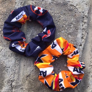 Houston Astros scrunchies, Houston Astros hair accessories, Houston Astros gift, Houston Astros hair tie