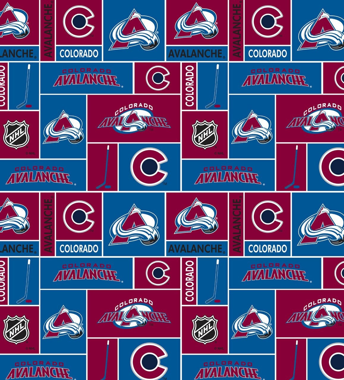 Vintage Medium Red Colorado Avalanche Hand-dyed Bleached 