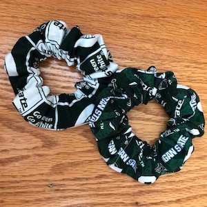 Michigan state scrunchie, Michigan State scrunchies, Michigan state hair ties, Michigan state gift