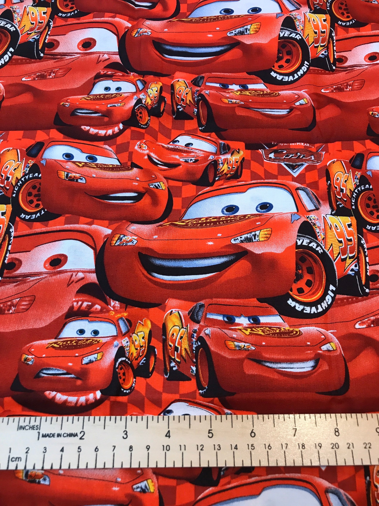 Cars Fabric Character Fabric by the Yard Disney Cotton Etsy