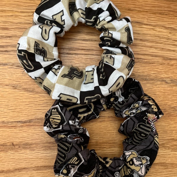 Purdue university scrunchie, Purdue scrunchies, Purdue hair tie, Purdue gift, Purdue accessory