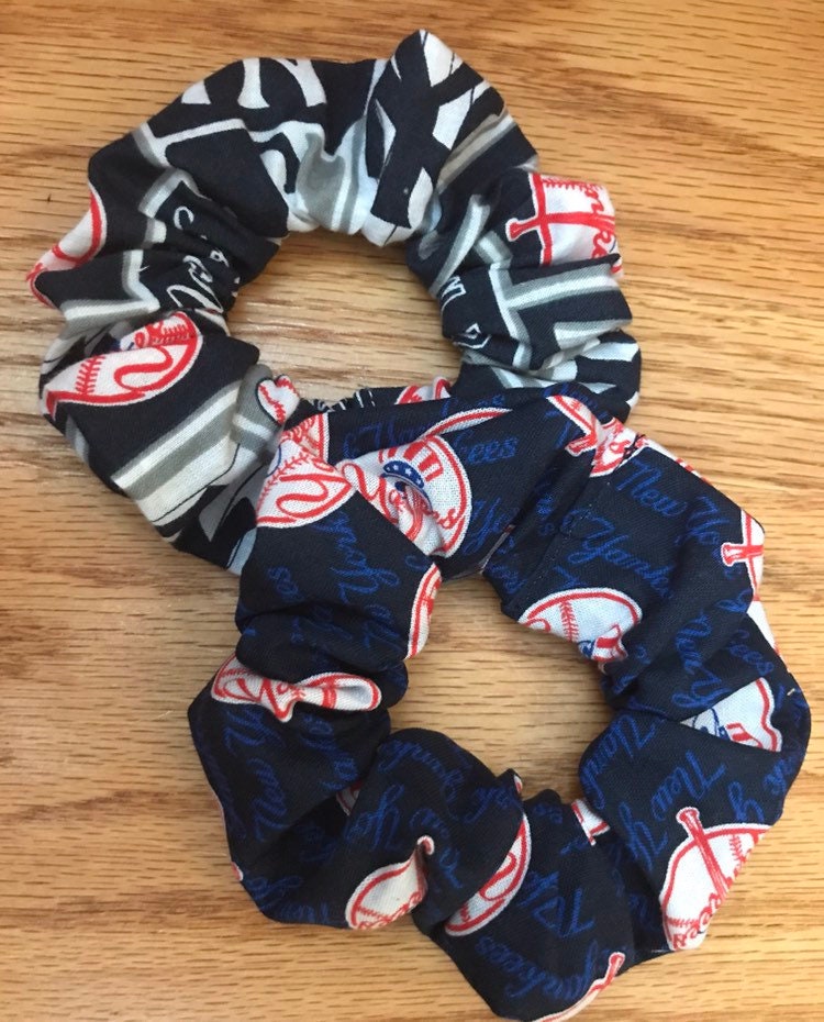 New York Yankees scrunchie, Yankees scrunchies, Yankees hair accessor…