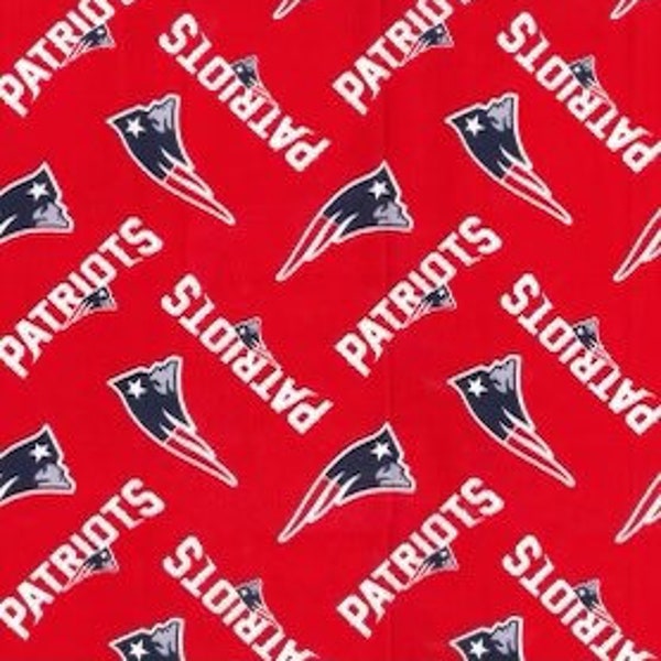 New England Patriots fabric, Patriots fabric by the yard, NFL material, New England Patriots cotton fabric