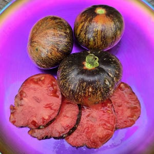 Dark Galaxy Tomato Seeds - Heirloom Indeterminate Black Tomato Garden Seeds