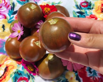 Japanese Trifele Large Pear Shape Heirloom Tomato Vegetable Seeds