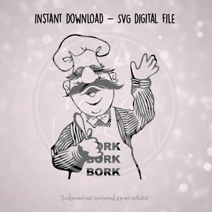 SVG Digital File - Muppets Swedish Chef