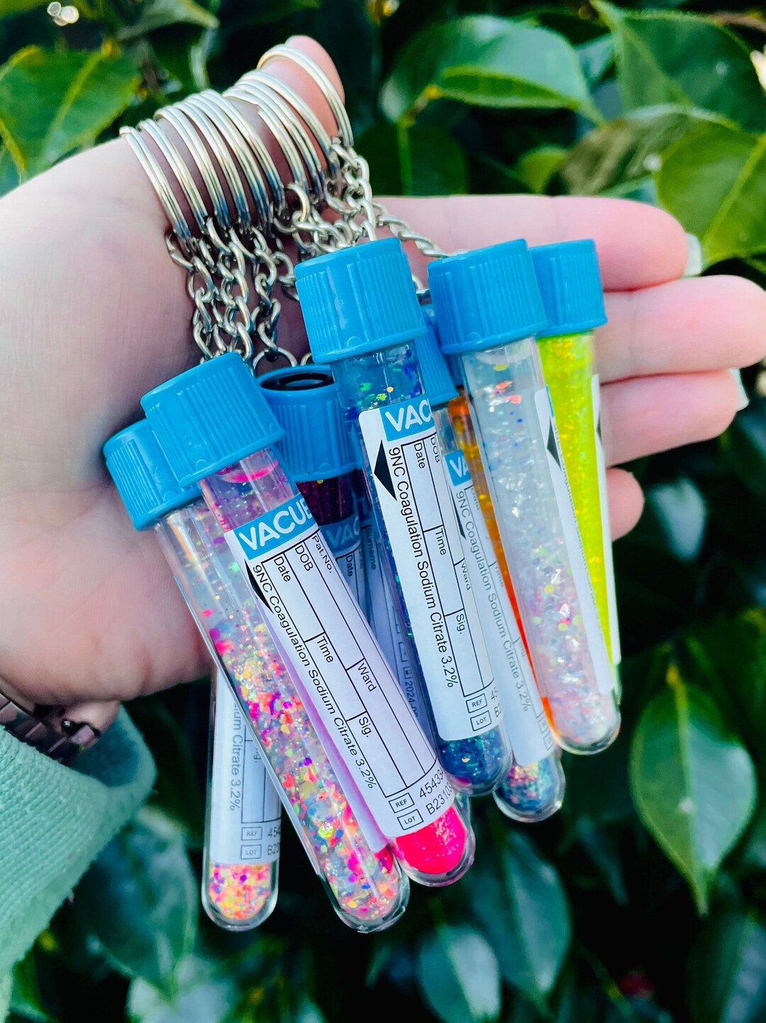 Blue Vacutainer Tube Phlebotomist Keychain Phlebotomist phlebotomist