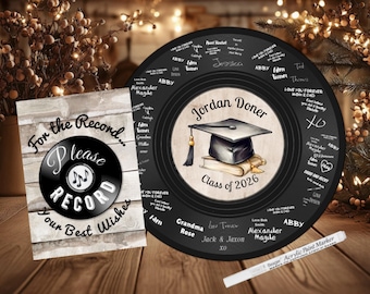 Graduation Guest Book Alternative: Signed Vinyl Record, Class of 2026