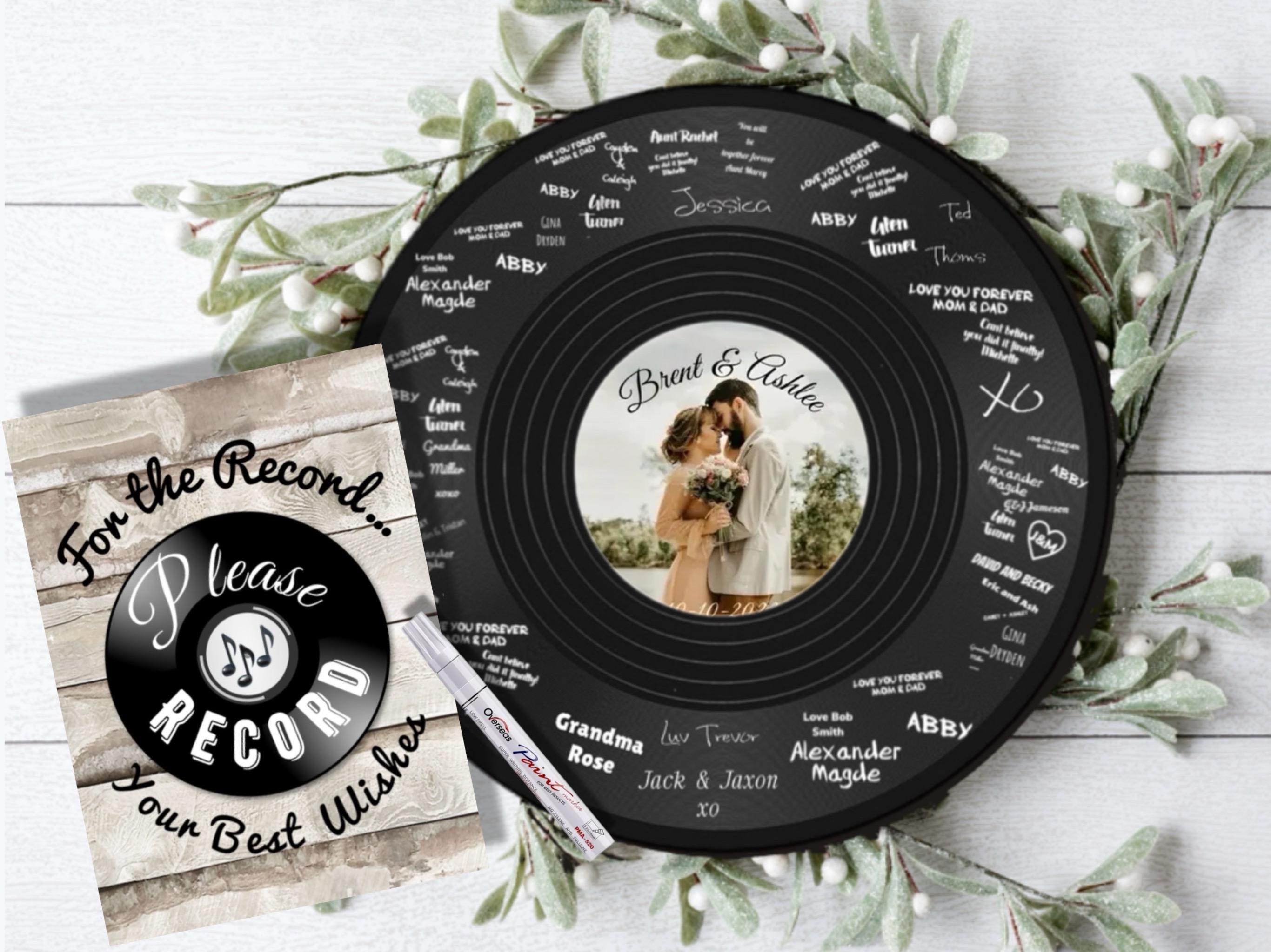 Vinyl Record Signing Board