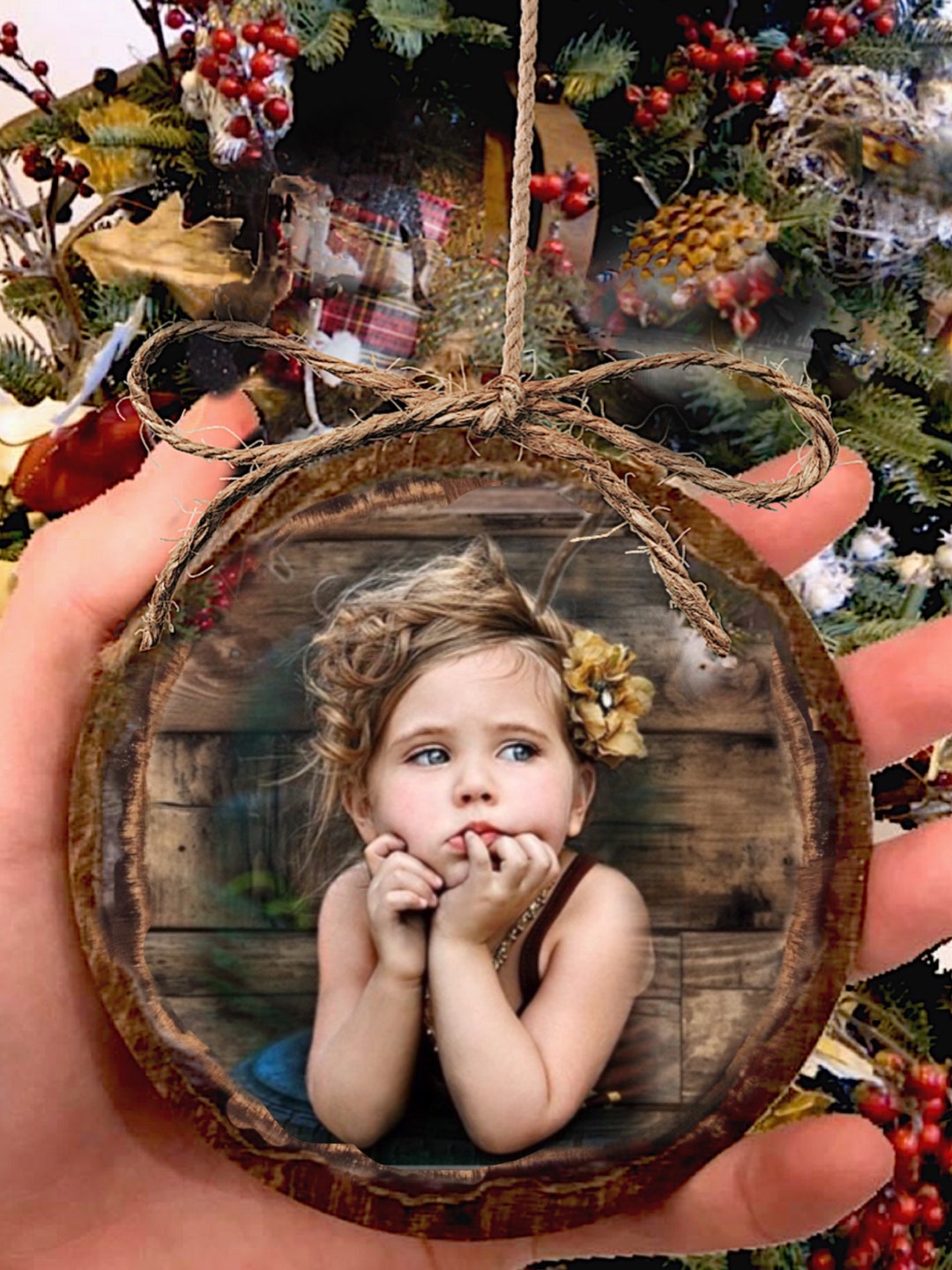 Photo Ornament Wood Christmas Ornament 2023 Photo Gift Christmas Gift
