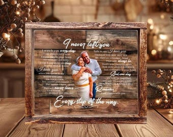 Custom Wood Memorial Photo Gift: Celebration of Life Decor