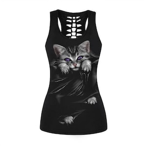 Cat Tank Top- FREE SHIPPING U.S. ONLY