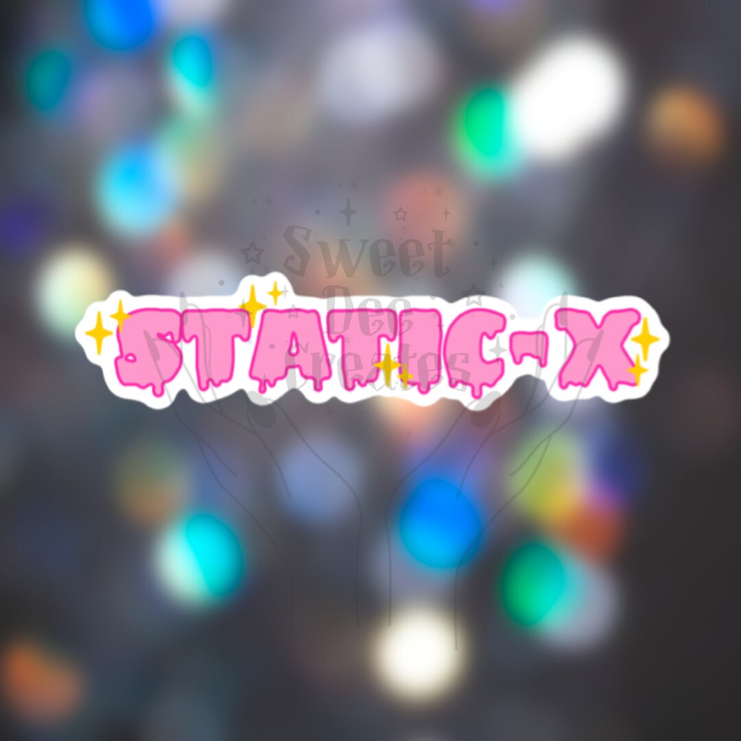 Staticx Vinyl Sticker Etsy