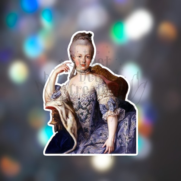 Marie Antoinette Portrait Vinyl Sticker