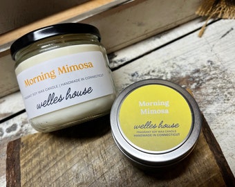 Morning Mimosa 12 oz Jar Natural Soy Wax Candle