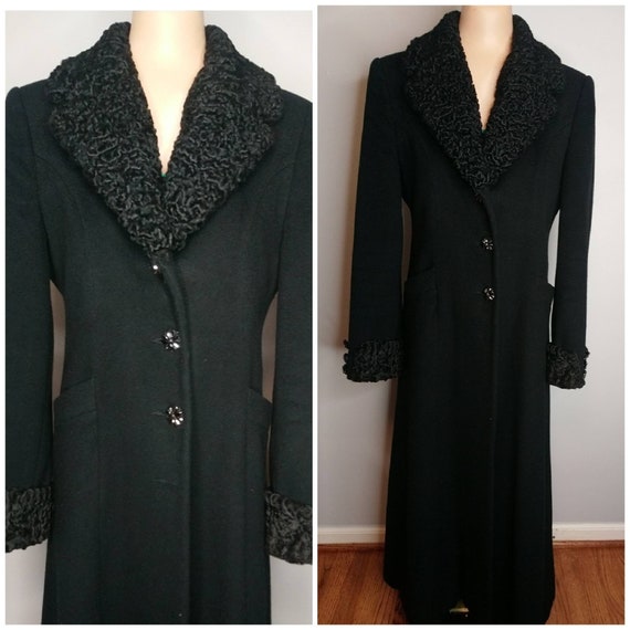 ST JOHN Designer Cashmere Dress Coat / Fitted 194… - image 2