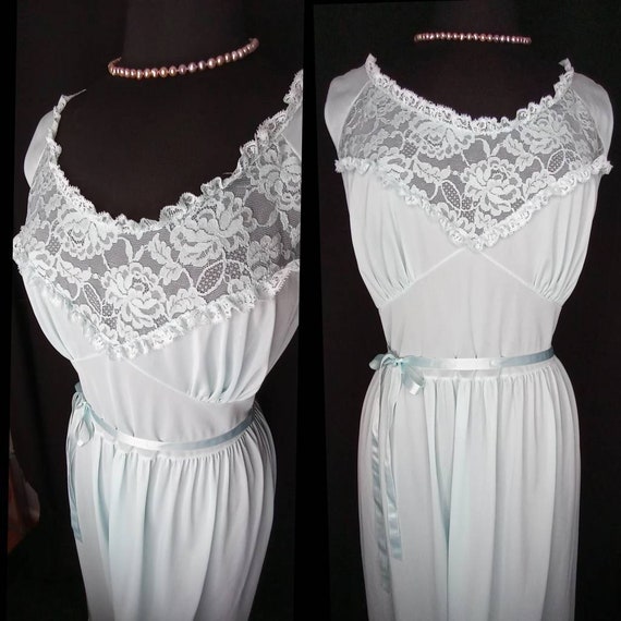 VOLUP 1950's 50s / 1960's 60s AIYANA NIGHTGOWN / … - image 3