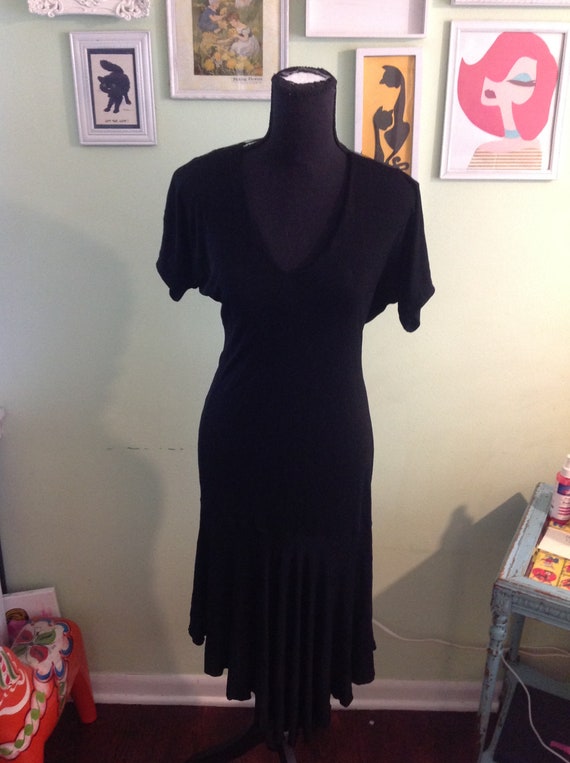 Reduced LENORA Drop Waist Dress / 1930's 30s / Bl… - image 5