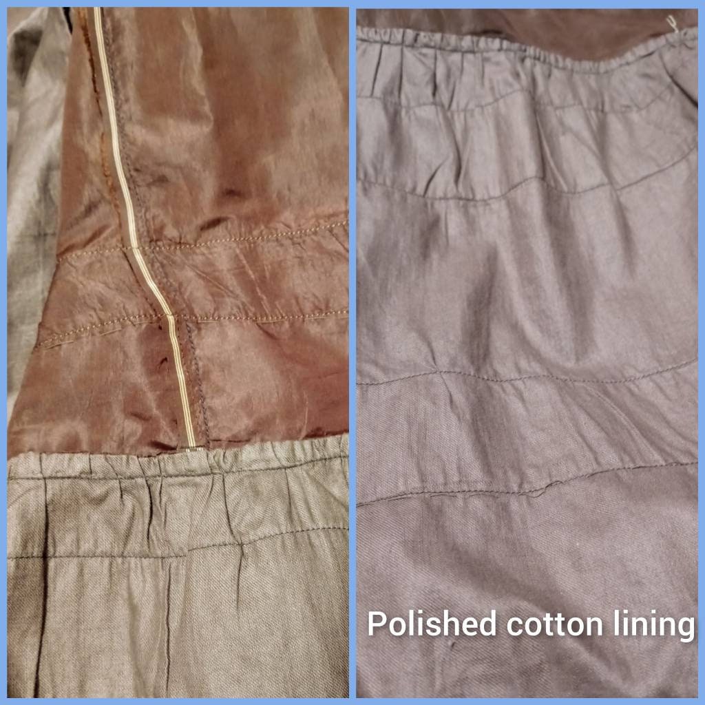 1890's Victorian Brown Silk Taffeta Tiered Ruffled Skirt / | Etsy