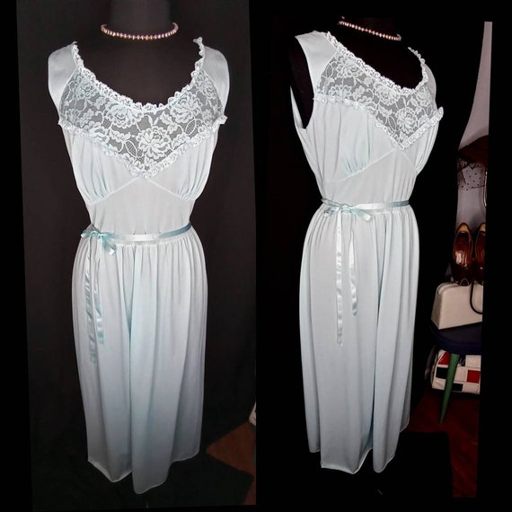 VOLUP 1950's 50s / 1960's 60s AIYANA NIGHTGOWN / … - image 8