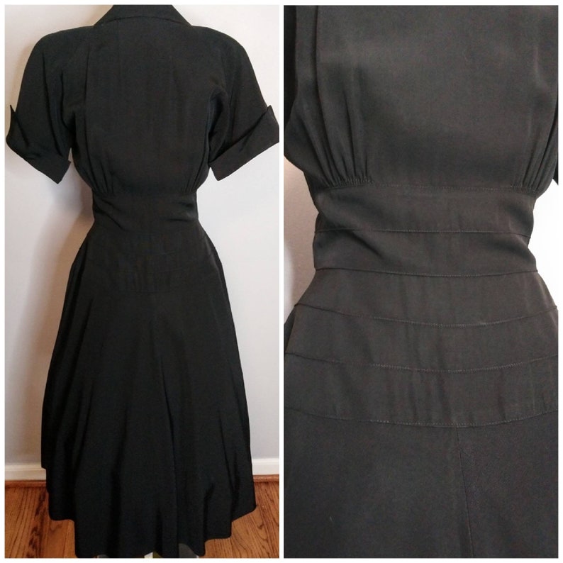 black waitress dress