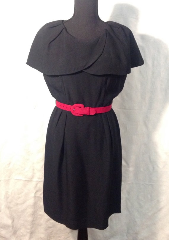 1950's  50s / Early 60s Tailored Black Hourglass … - image 3