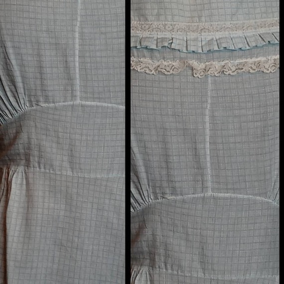 VOLUP 1940's Summer Light Cotton Maxi Dress / Nig… - image 9