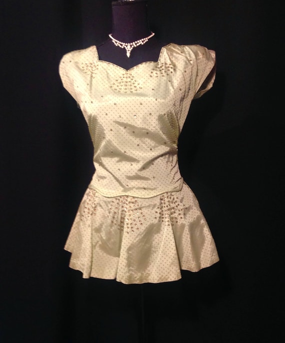 1940's 40s VINTAGE COSTUME / Figure skating / Danc