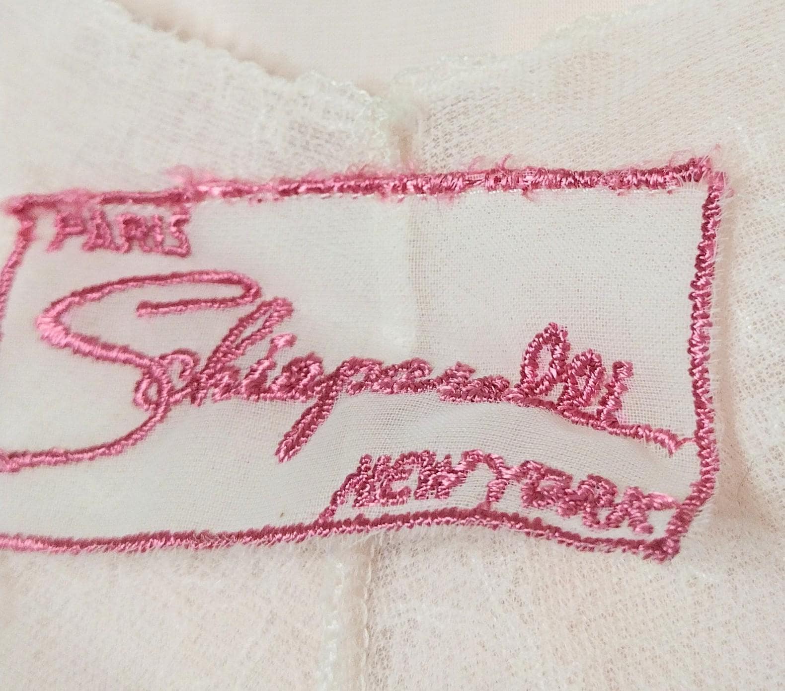 1950's SCHIAPARELLI Slinky Light Pink Nylon Nightgown / Designer ...